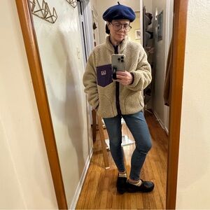 Ben Davis Japan Fleece Jacket with Purple Trim